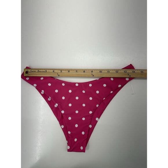 Zaful Womens Swimsuit Size 6 Two Piece Bikini Pink Polka Dot - Picture 13 of 14